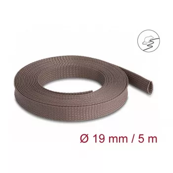 Kabeļa uzmava DeLOCK 20905 Brūna Poliesters 1.9 cm Diametrs