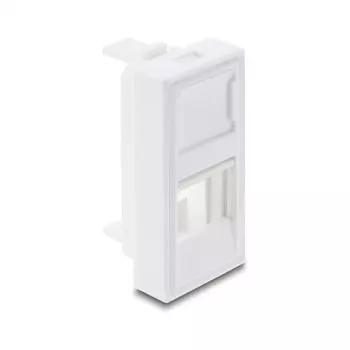 DELOCK Snap-in H-Modula vāks Keystone modulim 1 ports 22,5×45 mm ABS balts