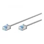Goobay Ultra-Flexible CAT 6A Patch kabelis plāns U/FTP pelēks - īss spraudnis (74304)