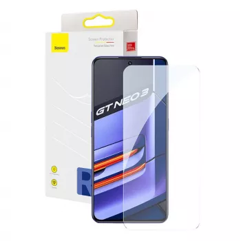 Rūdīta stikla ekrāna aizsargs Baseus realme GT Neo3 0.33 mm 9H cietība