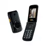Salokāmais telefons AGM M8 FLIP — Divas SIM kartes, 2,8 collu (7,11 cm) ekrāns, 1500 mAh akumulators, 162 g, Melns