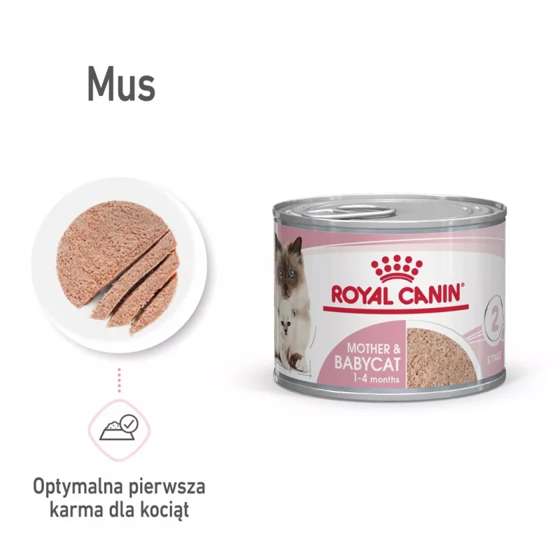 Royal Canin BABYCAT INSTINCTIVE - Slapjā kaķu barība - 195 g