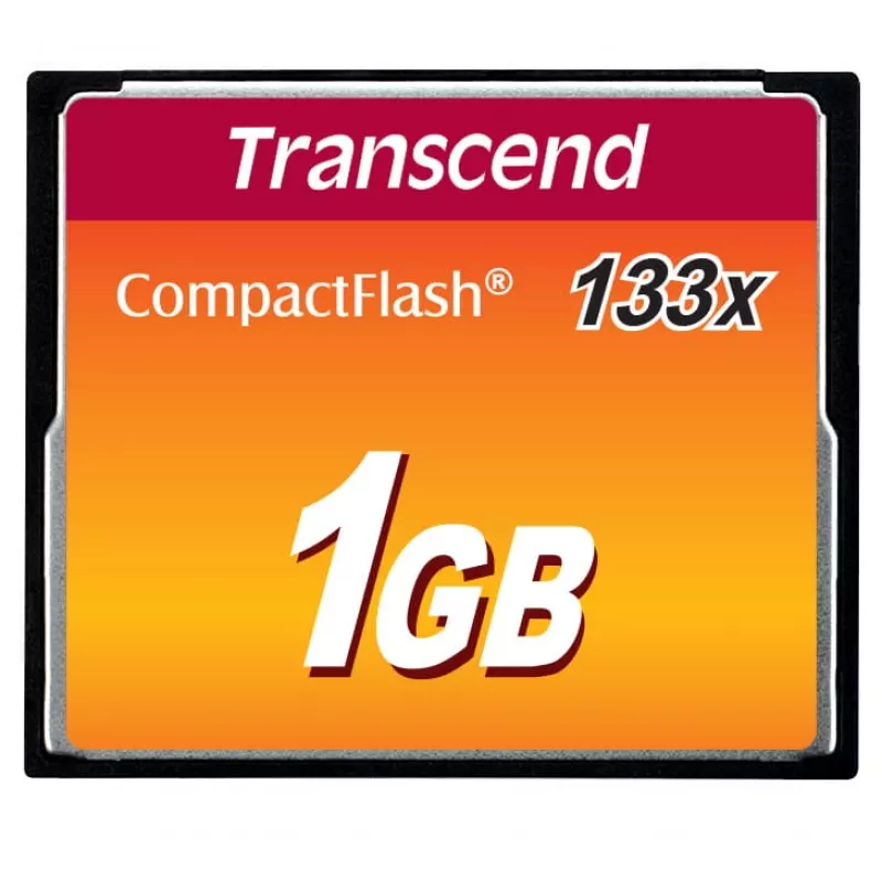 Transcend CompactFlash atmiņas karte 1 GB 133x (TS1GCF133)
