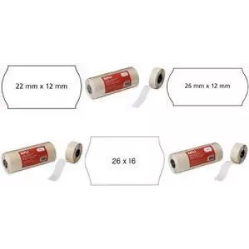 Cenu marķējuma uzlīmes agipa 100914 22×12 mm saderīgas ar Meto 822/722 un Open Blitz P7/P8
