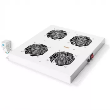ROLINE 19 collu dzesēšanas ventilatoru bloks, 4 ventilatori, pelēks, modelis 26.21.0077