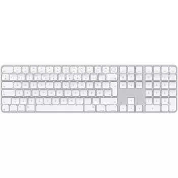 Apple Magic Keyboard ar Touch ID un ciparu bloku QWERTY dāņu balts
