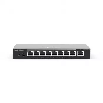 Ruijie Networks RG-ES209GC-P tīkla slēdzis, pārvaldāms, Gigabit Ethernet (10/100/1000), Power over Ethernet (PoE), melns
