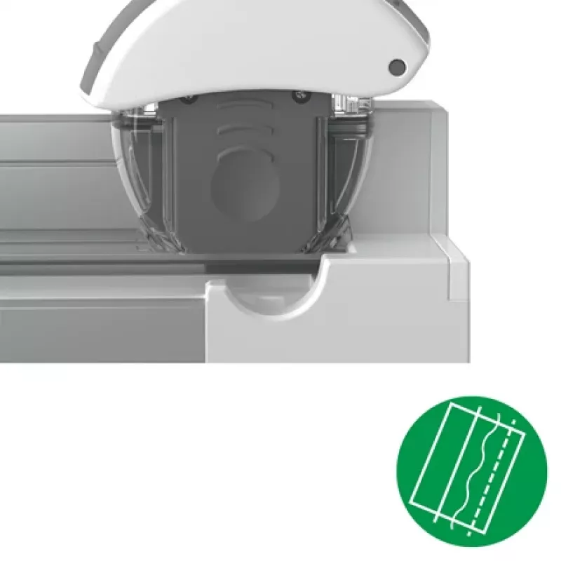 Leitz taisnā griezuma asmens nomaiņa precīzajam biroja trimmerim, 15 lapas, plastmasa, tērauds, pelēks, 14 mm, 40 mm, 48 mm