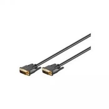 Wentronic Goobay DVI-I FullHD kabelis Dual Link, melns, 3 m - DVI-I spraudnis Dual-Link (24+5-Pin) > DVI-I spraudnis Dual-Link (24+5-Pin) (69210)