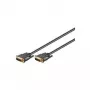 Wentronic Goobay DVI-I FullHD kabelis Dual Link, melns, 3 m - DVI-I spraudnis Dual-Link (24+5-Pin) > DVI-I spraudnis Dual-Link (24+5-Pin) (69210)