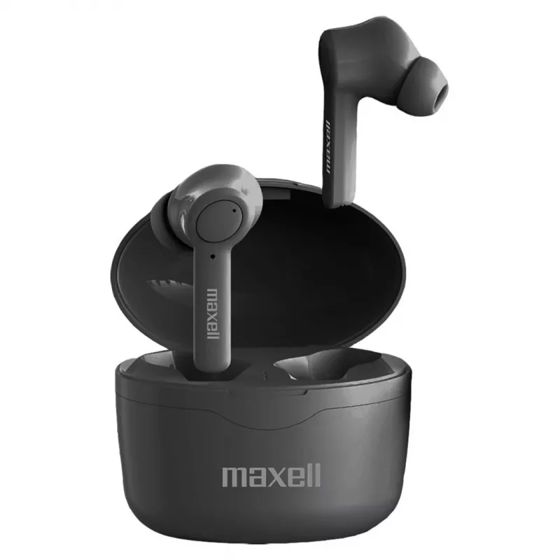 Maxell Bass 13 Sync Up Bezvadu Bluetooth Austiņas Iekšējās ar Uzlādes Korpuss Melns