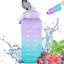 Extralink Motivācijas ūdens pudele, 2000ml, Purpura-Zila, BUT-992