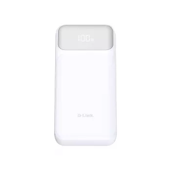 Power bank D-Link DPP-201 — 20000 mAh, 1× USB-A, 2× USB-C, balts