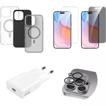 4smarts 7in1 vērtību komplekts Apple iPhone 16 Pro Max, saderīgs ar MagSafe