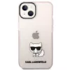 Karl Lagerfeld KLHCP14MCTRI Cietais maciņš iPhone 14 Plus / 15 Plus 6.7” Rozā / Caurspīdīgi rozā Choupette Body