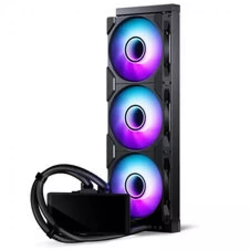Phanteks Glacier One 360M25 LCD šķidruma dzesēšanas sistēma, 6 collu displejs - 360 mm, melna