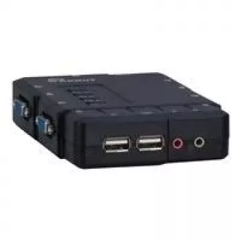 Inter-Tech Argus KVM CS-41UA - KVM/Audio slēdzis - 4 x KVM/Audio - 1 lokāls lietotājs - galddatora modelis (88887167)