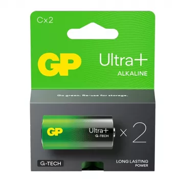 C baterija GP Alkaline ULTRA PLUS 2 iepakojumā (03014AUPETA-B2)