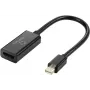 Renkforce Mini-DisplayPort adaptera kabelis uz HDMI-A ligzdu 0,55 m Melns RF-5947252 ar apzeltītiem kontaktiem