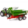 Priekšējā iekrāvēja izgāšanas piekabe BRUDER BR-03452 Tractor Roadmax — rotaļu pielikums, saderīgs ar Roadmax traktoriem