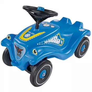 BIG Bobby-Car Classic Police braucamrīks ar stūmējpedāļiem, plastmasa, 4 riteņi, vecumam 1+
