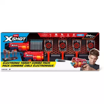 XSHOT Interaktīvā mērķa tāfele & Fury 4 2-Pack, Dartblaster
