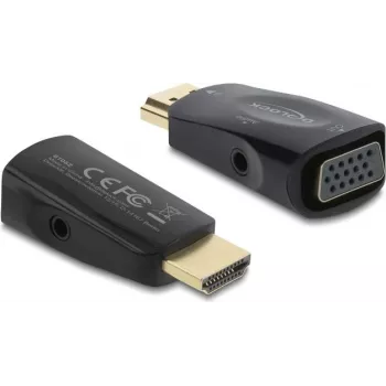 DELOCK HDMI uz VGA adapteris ar 3.5 mm audio un USB strāvas kabeli 61082