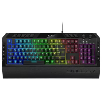 Sharkoon Skiller SGK5 spēļu tastatūra USB QWERTZ melna