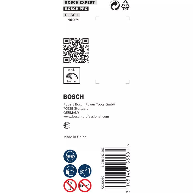 Urbgals kokam Bosch 2608597649, 26 mm diametrs, 385 mm darba garums
