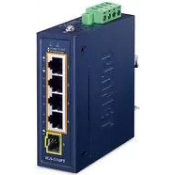 Nepārvaldāms slēdzis PLANET IP30 IGS-514PT 4-portu Gigabit Ethernet PoE