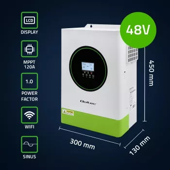 Hibrīda saules invertors Off-Grid 6200W | 120A