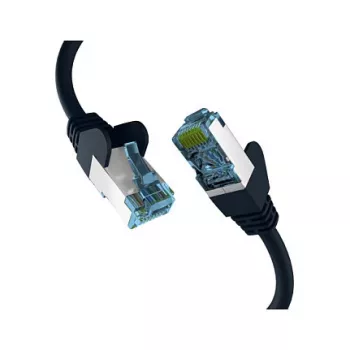 EFB-Elektronik RJ45 savienojuma kabelis Cat.7 neapstrādāts kabelis melns 5m S/FTP PIMF tīkla kabelis LAN DSL