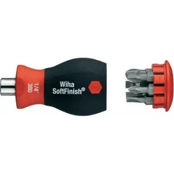 Screwdriver komplekts wiha 33740/33741 ar ergonomisku rokturi un precīzijas uzgaļiem