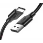 USB-A uz USB-C kabelis UGREEN US287, 0,25 m, 3 A, 480 Mbps, melns