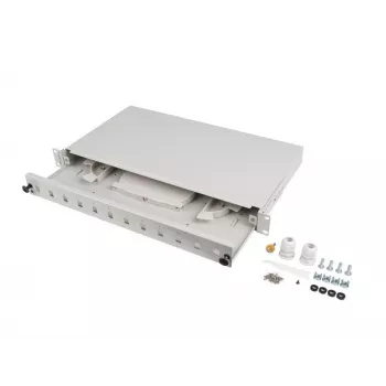 Patch panel Lanberg FOP1-12SS-LDS Pelēks ABS Tērauds 19 collu