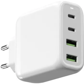 Barošanas bloks ALLNET PSU-GaNPD-USB-2A2C-68W 68W, 2× USB-A, 2× USB-C (GaN)