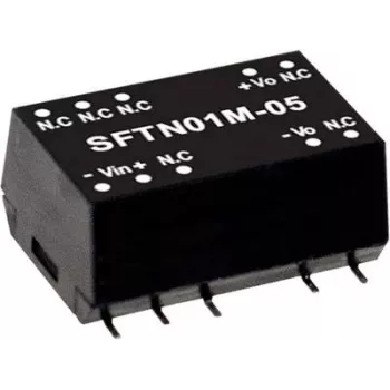 MEAN WELL SFTN01L-12 1W 12V līdzsprieguma pārveidotājs (4.5-5.5V ieeja)