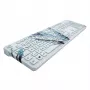 MANMACHI higiēnas plakanā tastatūra Drape Very Cool White — DE izkārtojums