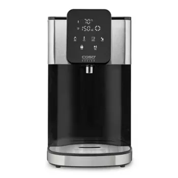 Elektriskā tējkanna Caso Turbo Hot Water Dispenser HW 1660 — 4 L, 2600 W, melns/nerūsējošs tērauds