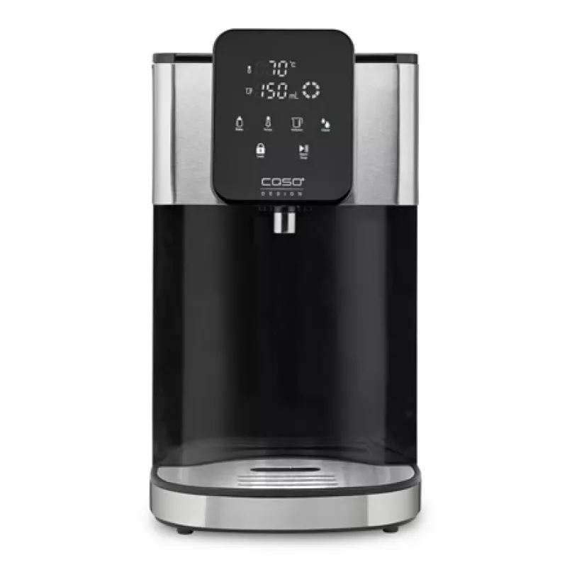 Elektriskā tējkanna Caso Turbo Hot Water Dispenser HW 1660 — 4 L, 2600 W, melns/nerūsējošs tērauds
