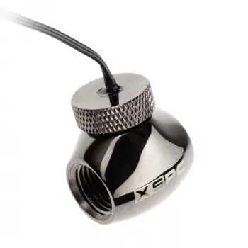 Temperatūras sensors XSPC Inline 10k G1/4 collas — XSPC 10k inline temperatūras zonde, melns hroms