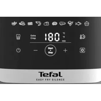 Tefal Easy Fry Silence EY551HE0 gaisa fritieris 5 L melns, pelēks, nerūsējošais tērauds