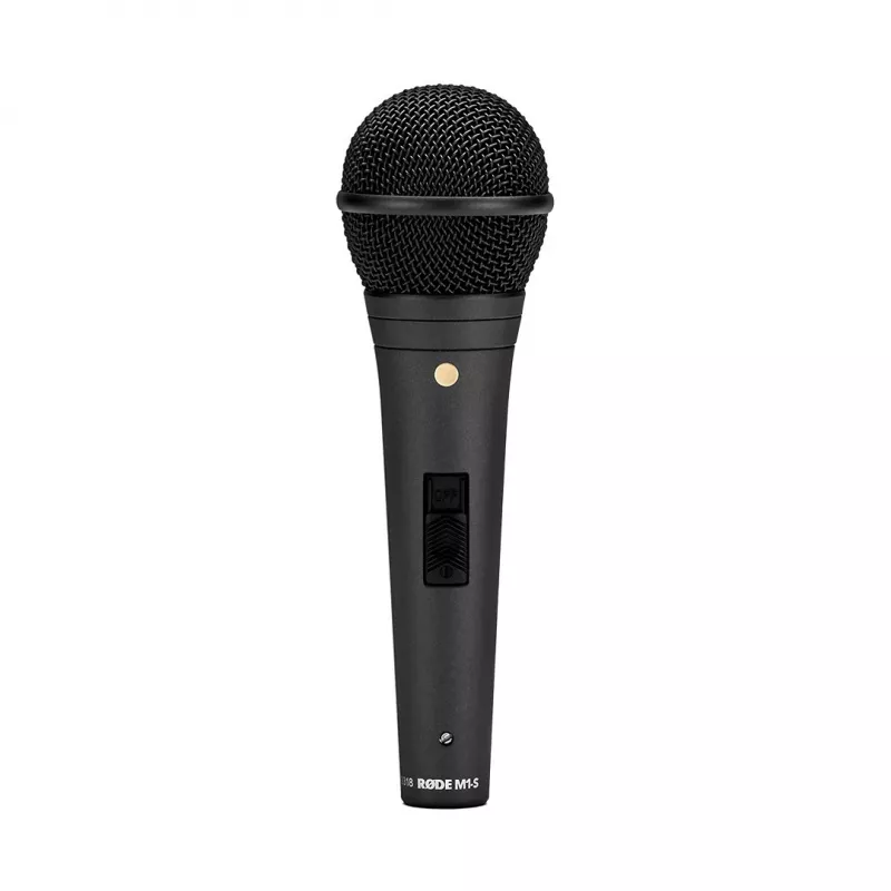Dinamiskais skatuves mikrofons RODE M1-S — 75–18000 Hz, -56 dB jutība, 320 Ω pretestība, 187 mm, 360 g, melns