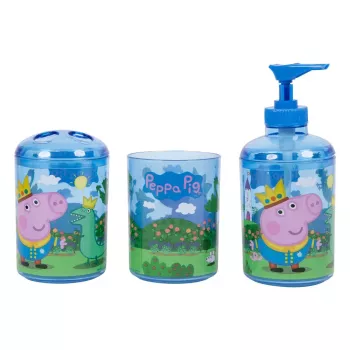 Vannas komplekts Peppa Pig 3369 — dozators un turētājs bērnu vannasistabai