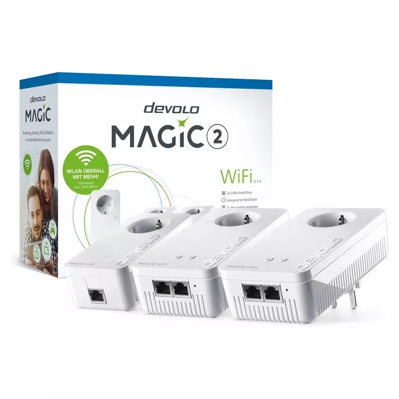 Devolo Magic 2 WiFi next Multiroom Kit, 3 adapteru komplekts