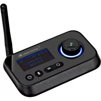Bluetooth raidītājs/uztvērējs Omnitronic BDT-5.0 Bluetooth 5.0 diapazons 30 m