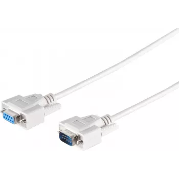 ShiverPeaks S/CONN maximum connectivity SUB-D pagarinātājkabelis 9-pin vīriešu uz 9-pin sieviešu, liets korpuss, 1,0 m