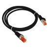 Alantec KKS6CZA0.5 Patch-cord F/UTP cat.6 PVC 0.5m melns