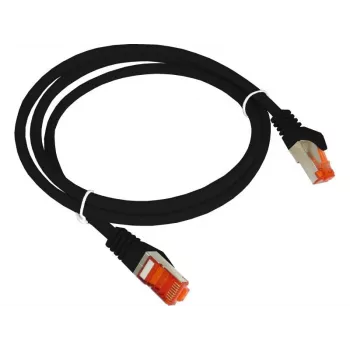 Alantec KKS6CZA0.5 Patch-cord F/UTP cat.6 PVC 0.5m melns