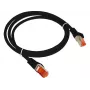 Alantec KKS6CZA0.5 Patch-cord F/UTP cat.6 PVC 0.5m melns